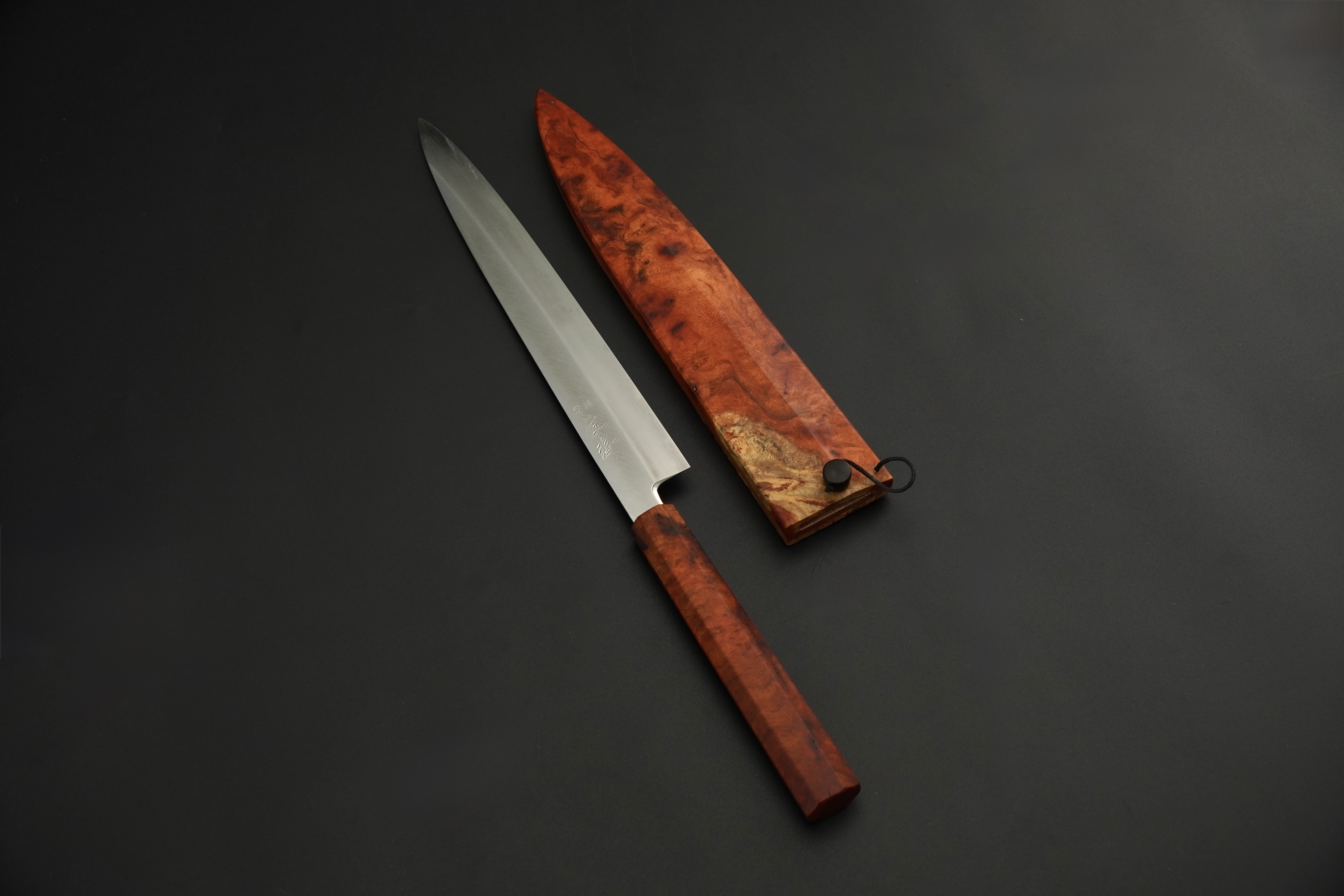 Touroku Sakai-Nakagawa-Masaya Ginsan Yanagiba 240mm with Saya casing